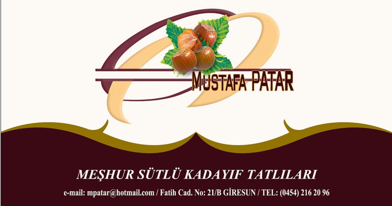 Patar Meshur Sütlü Kadayif Tatlilari